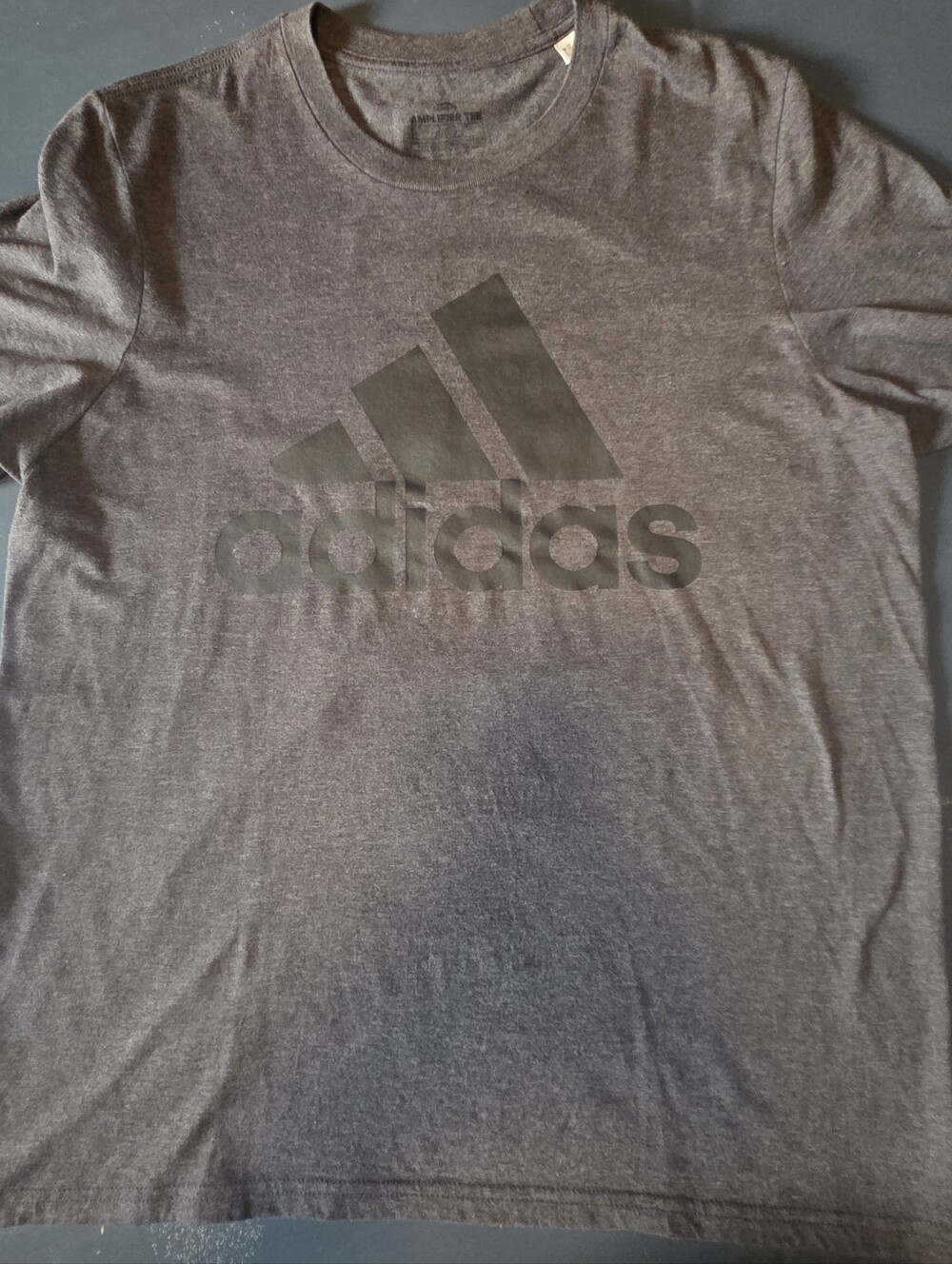 Adidas Men's Gray Logo Tee